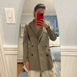 Brand new plaid blazer